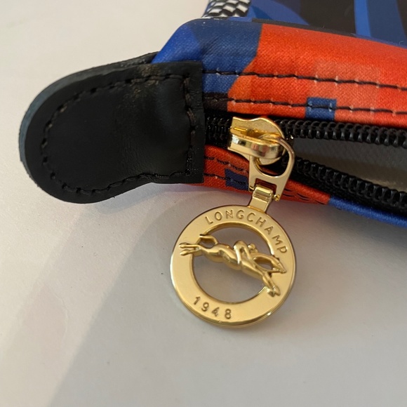 Longchamp Le Pliage Memphis ArtWalk Large Tote Cobalt Blue Made in France - Picture 5 of 15